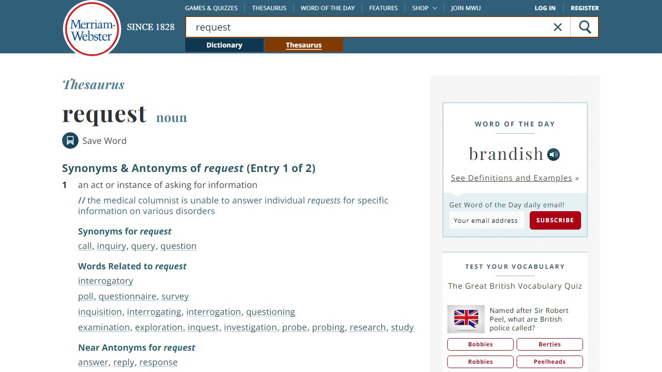 80 Synonyms of REQUEST | Merriam-Webster Thesaurus